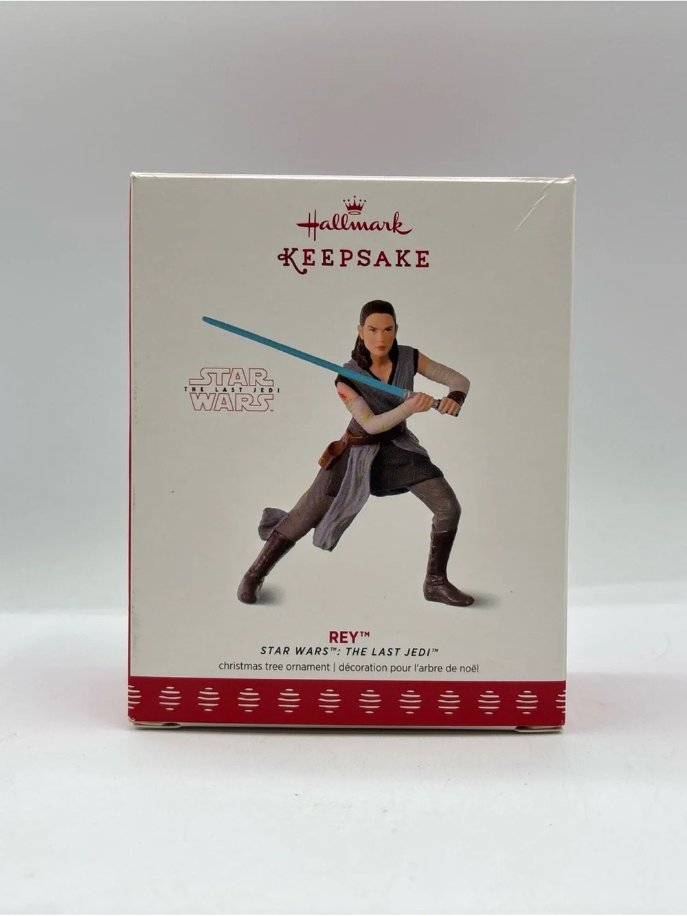 Hallmark Keepsake 2017 Rey Star Wars:‎ The Last Jedi Christmas Tree Ornament EUC